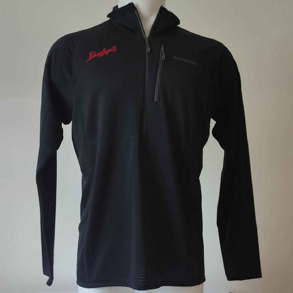 Patagonia mens black quarter zip pullover sz L